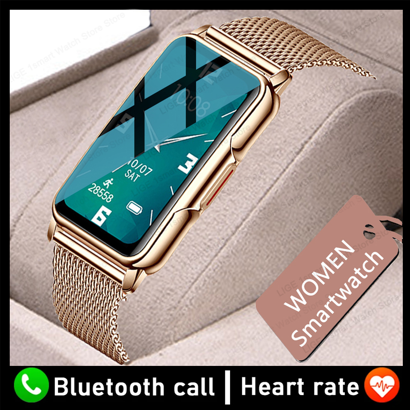 Smartwatch Watches For Women Branded - LIGE-Montre intelligente étanche pour femme, surveillance