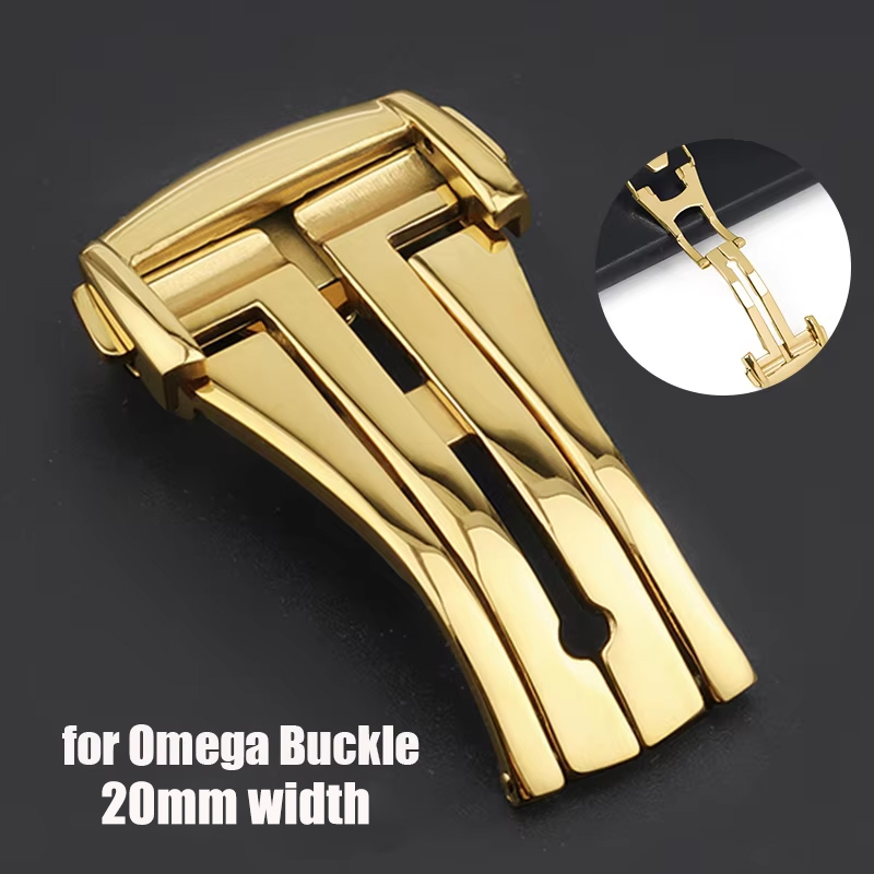 Watches Omega - Boucles de montre pliantes polies en