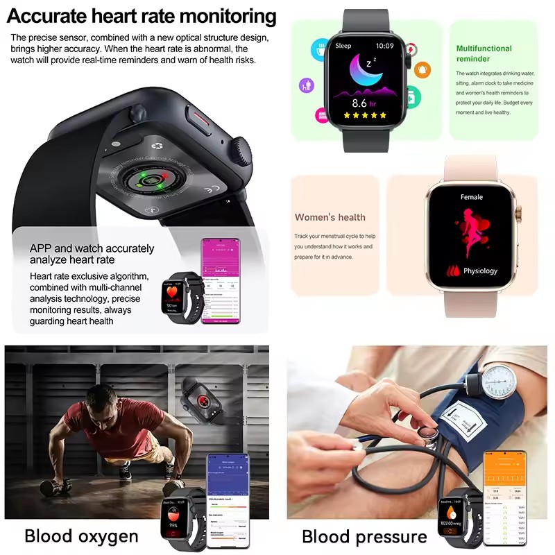 Montre intelligente cadran rép - Smartwatch Watches For Women Branded avis et prix