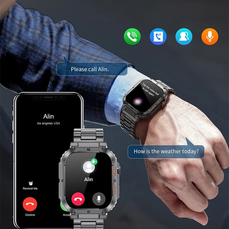 LIGE-Montre intelligente de fi - Smartwatch Watches With Bluetooth avis et prix