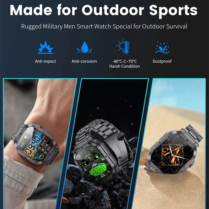 LIGE-Montre intelligente de fi - Smartwatch Watches With Bluetooth avis et prix