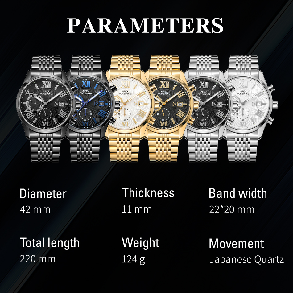 Forsining AF2502S marque de lu - Smartwatch Watches Brands For Men avis et prix