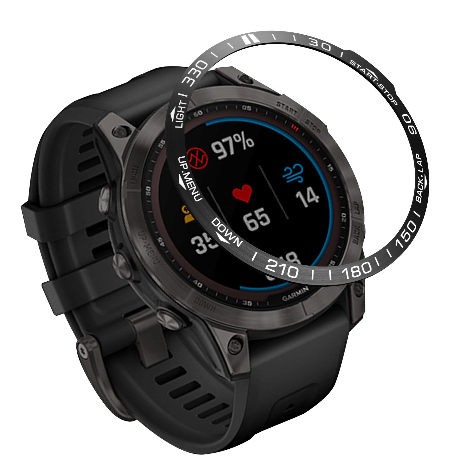 Lunette de style en métal pour - Smartwatch Ring Watches avis et prix