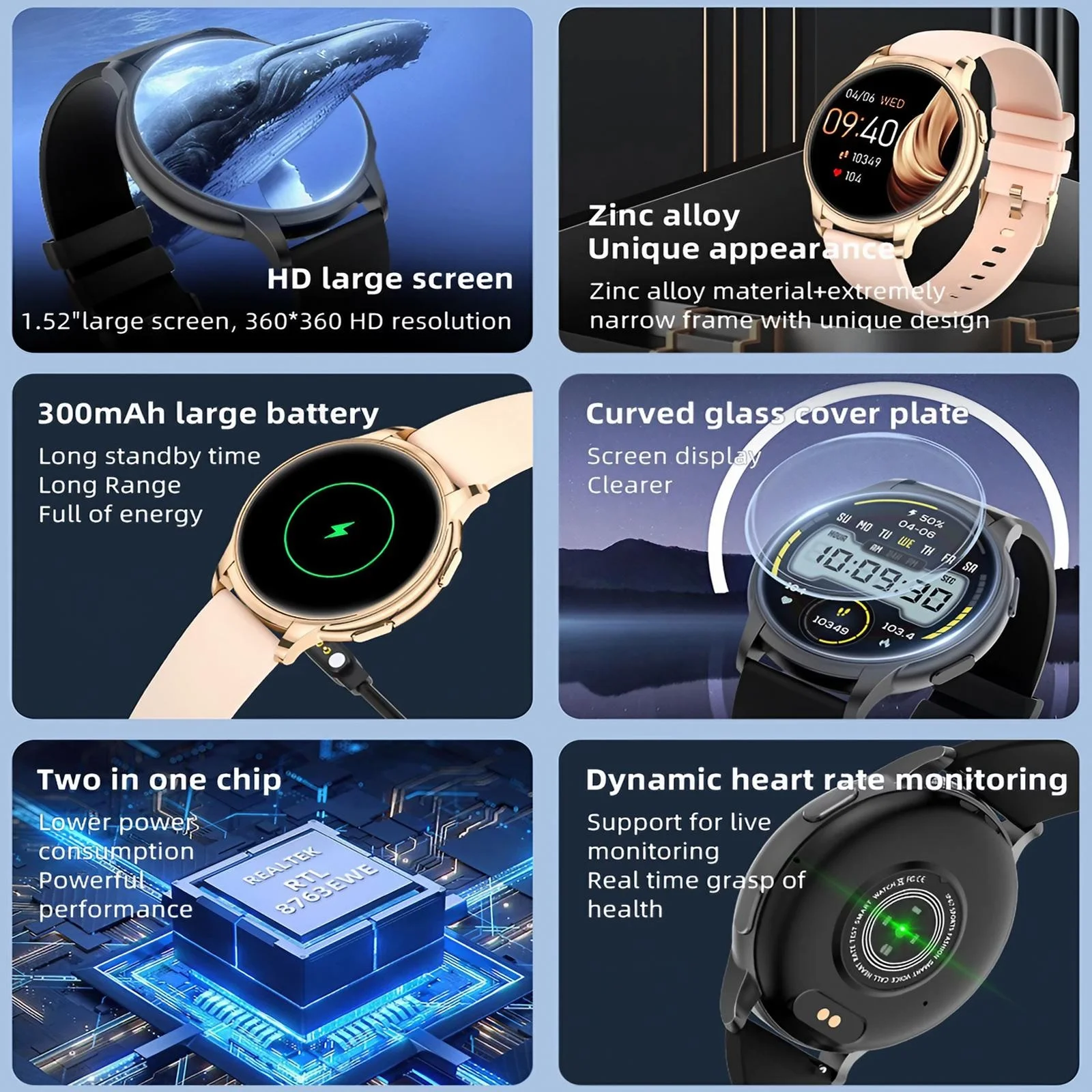 Montre connectée pour femmes,  - Watch Smartwatch Android avis et prix