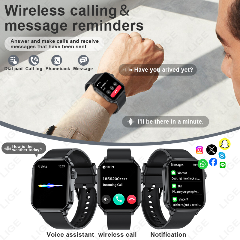 Montre connectée LIGE de marqu - Smartwatch Watches For Women Branded avis et prix
